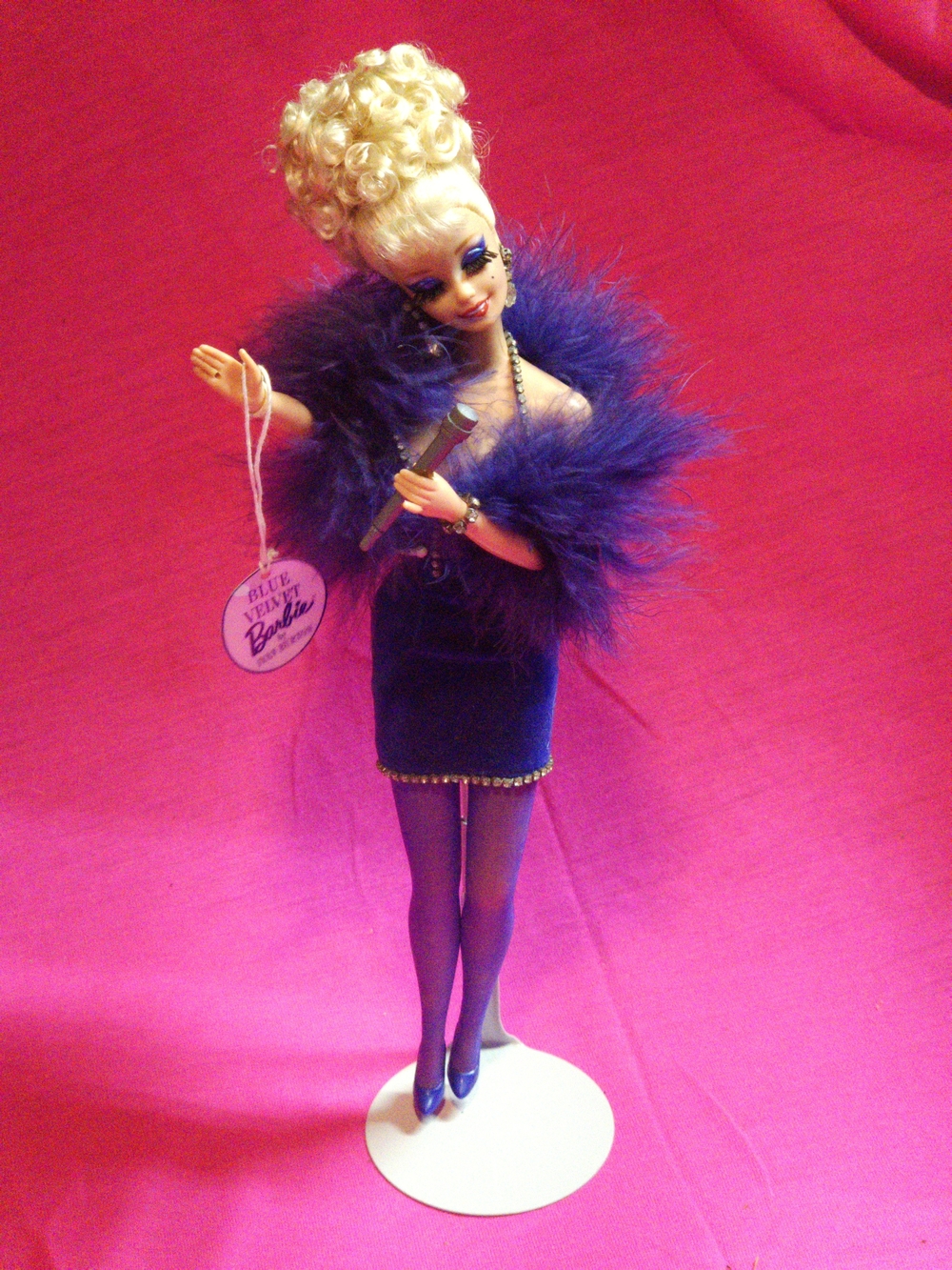 Ivan Burton OOAK Custom Barbie Blonde Blue Velvet Art Doll Tagged